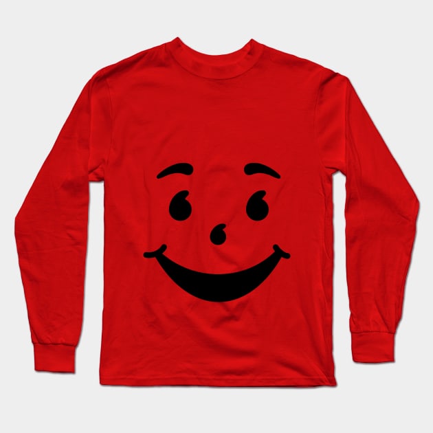 Kool Aid Face (low print) Long Sleeve T-Shirt by Stupiditee